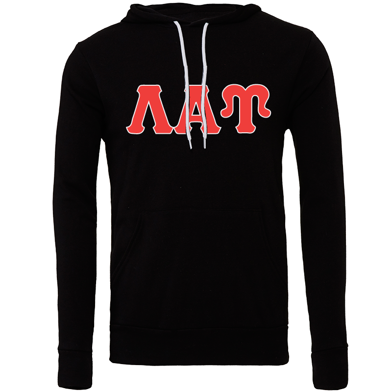 Lambda Alpha Upsilon Lettered Hooded Sweatshirts