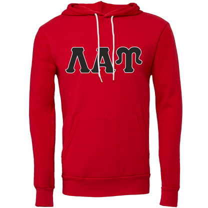 Lambda Alpha Upsilon Lettered Hooded Sweatshirts