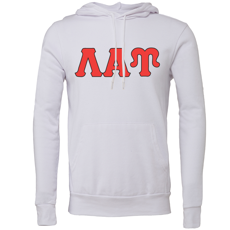 Lambda Alpha Upsilon Lettered Hooded Sweatshirts