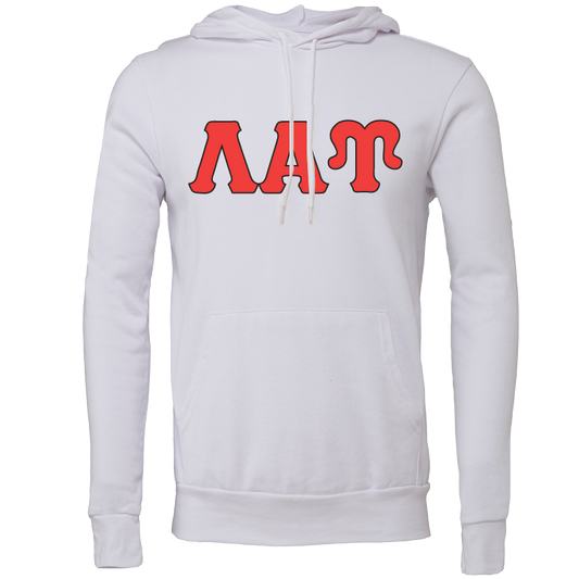 Lambda Alpha Upsilon Embroidered Lettered Hooded Sweatshirts