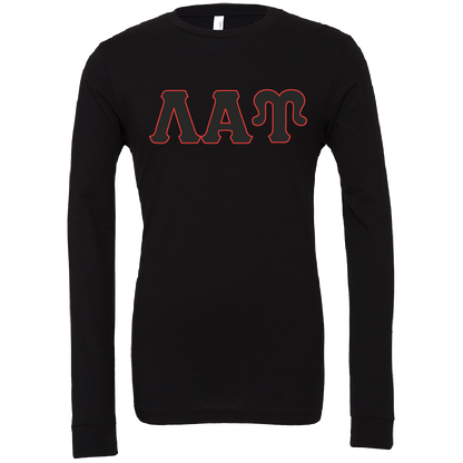 Lambda Alpha Upsilon Lettered Long Sleeve T-Shirts