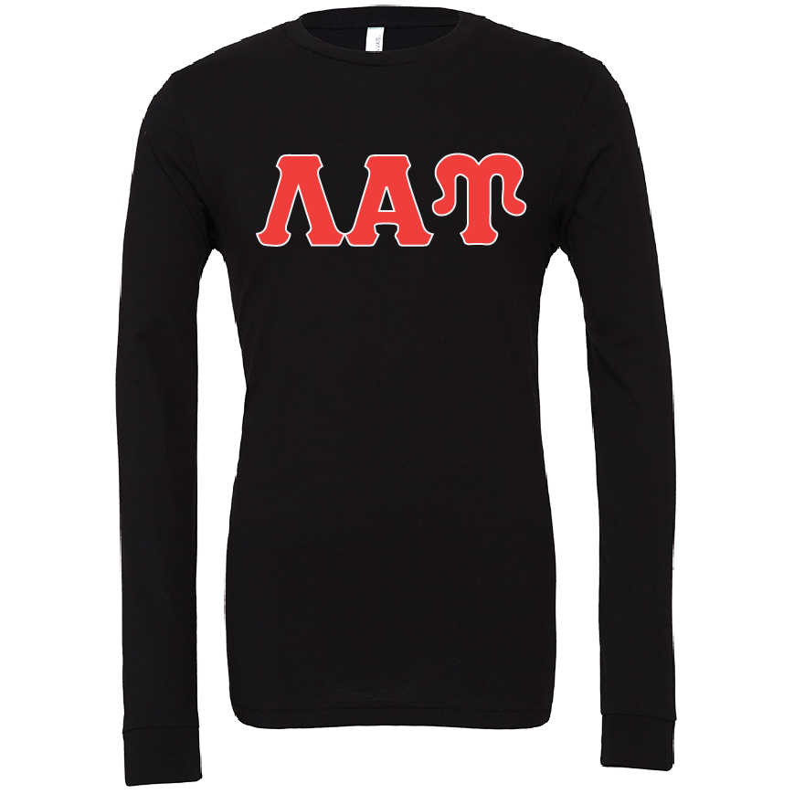 Lambda Alpha Upsilon Lettered Long Sleeve T-Shirts