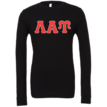 Lambda Alpha Upsilon Lettered Long Sleeve T-Shirts