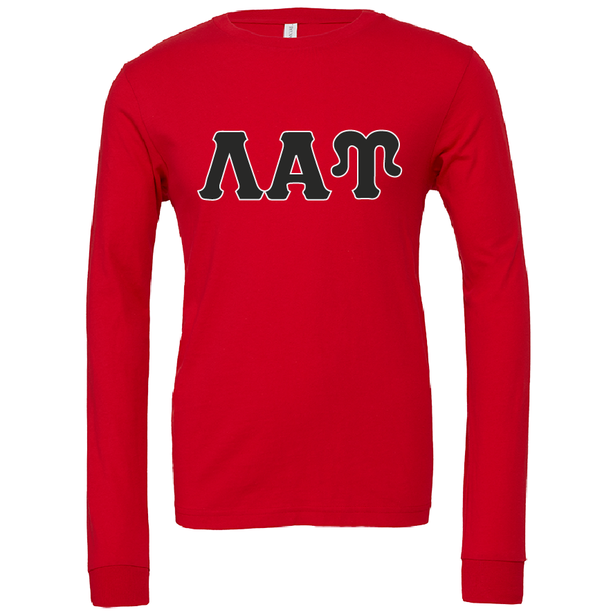 Lambda Alpha Upsilon Lettered Long Sleeve T-Shirts