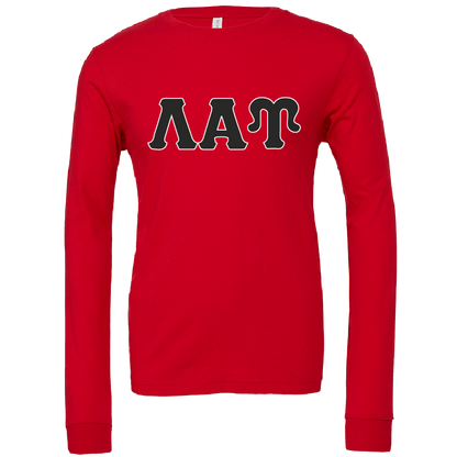 Lambda Alpha Upsilon Lettered Long Sleeve T-Shirts