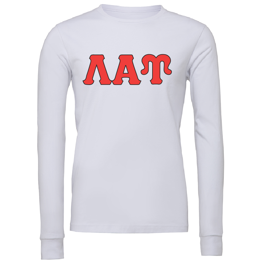 Lambda Alpha Upsilon Lettered Long Sleeve T-Shirts