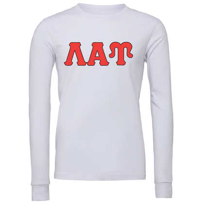 Lambda Alpha Upsilon Lettered Long Sleeve T-Shirts