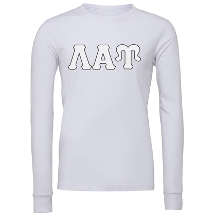 Lambda Alpha Upsilon Lettered Long Sleeve T-Shirts