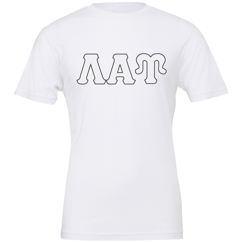 Lambda Alpha Upsilon Lettered Short Sleeve T-Shirts