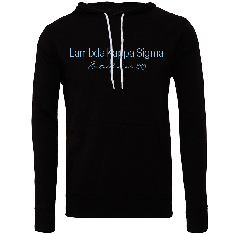 Lambda Kappa Sigma Embroidered Printed Name Hooded Sweatshirts
