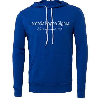 Lambda Kappa Sigma Embroidered Printed Name Hooded Sweatshirts