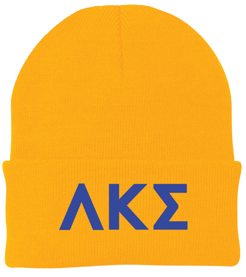 Lambda Kappa Sigma Lettered Beanies