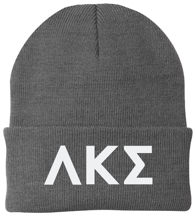 Lambda Kappa Sigma Lettered Beanies