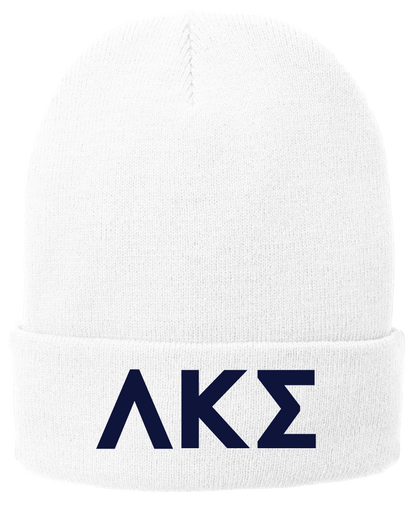 Lambda Kappa Sigma Lettered Beanies