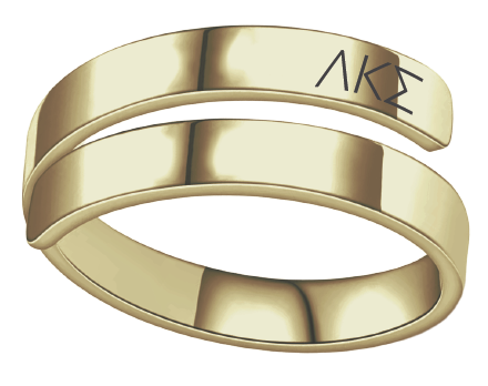 Lambda Kappa Sigma Lettered Rings