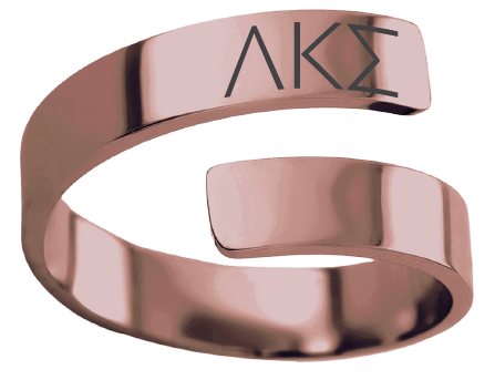 Lambda Kappa Sigma Lettered Rings