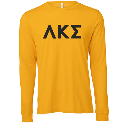 Lambda Kappa Sigma Lettered Long Sleeve T-Shirts