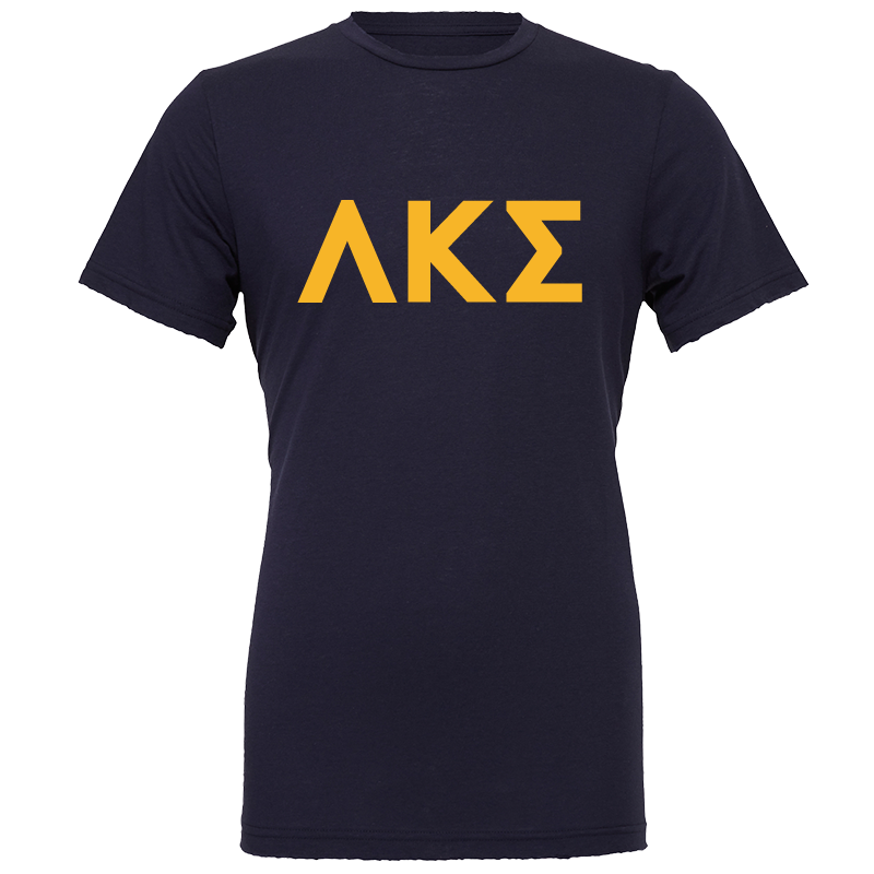 Lambda Kappa Sigma Lettered Short Sleeve T-Shirts