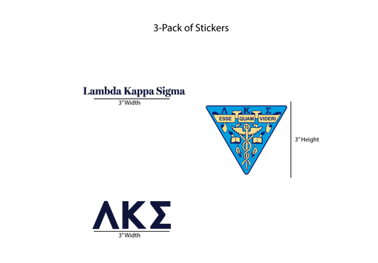 Lambda Kappa Sigma Stickers