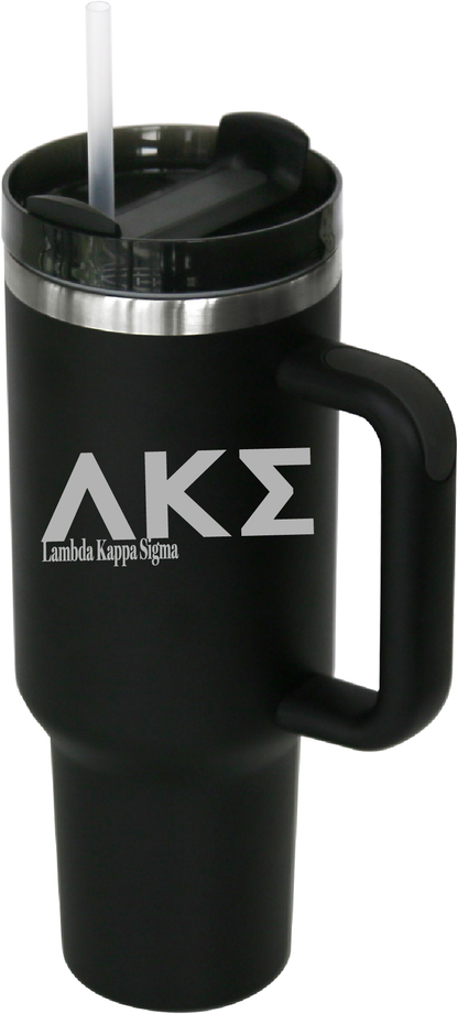 Lambda Kappa Sigma Lettered 40oz Tumblers