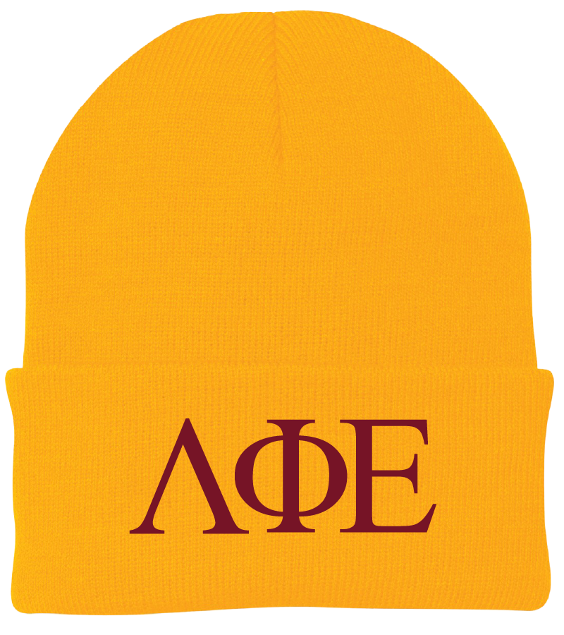 Lambda Phi Epsilon Lettered Beanies