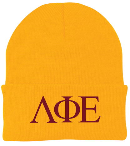 Lambda Phi Epsilon Lettered Beanies