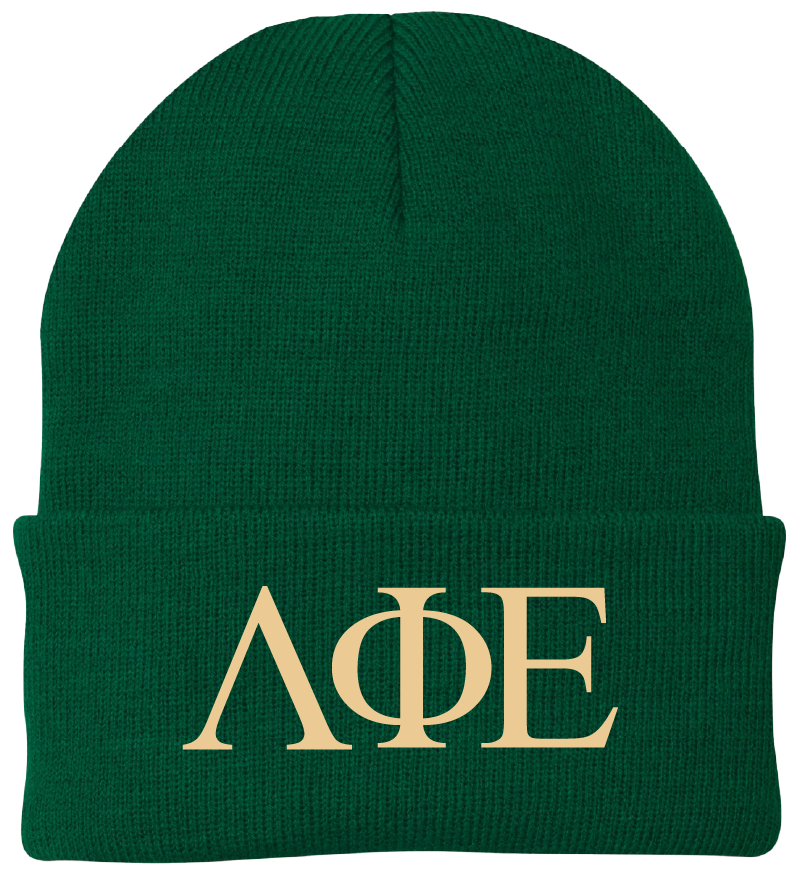 Lambda Phi Epsilon Lettered Beanies