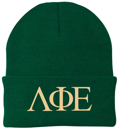 Lambda Phi Epsilon Lettered Beanies