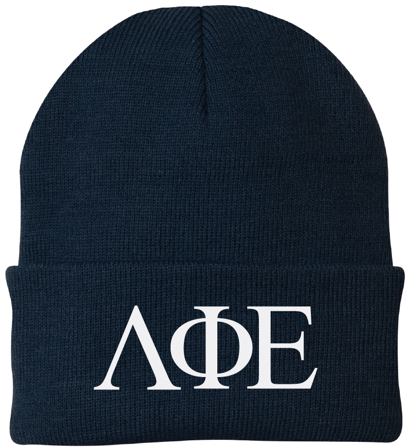 Lambda Phi Epsilon Lettered Beanies