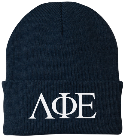 Lambda Phi Epsilon Lettered Beanies