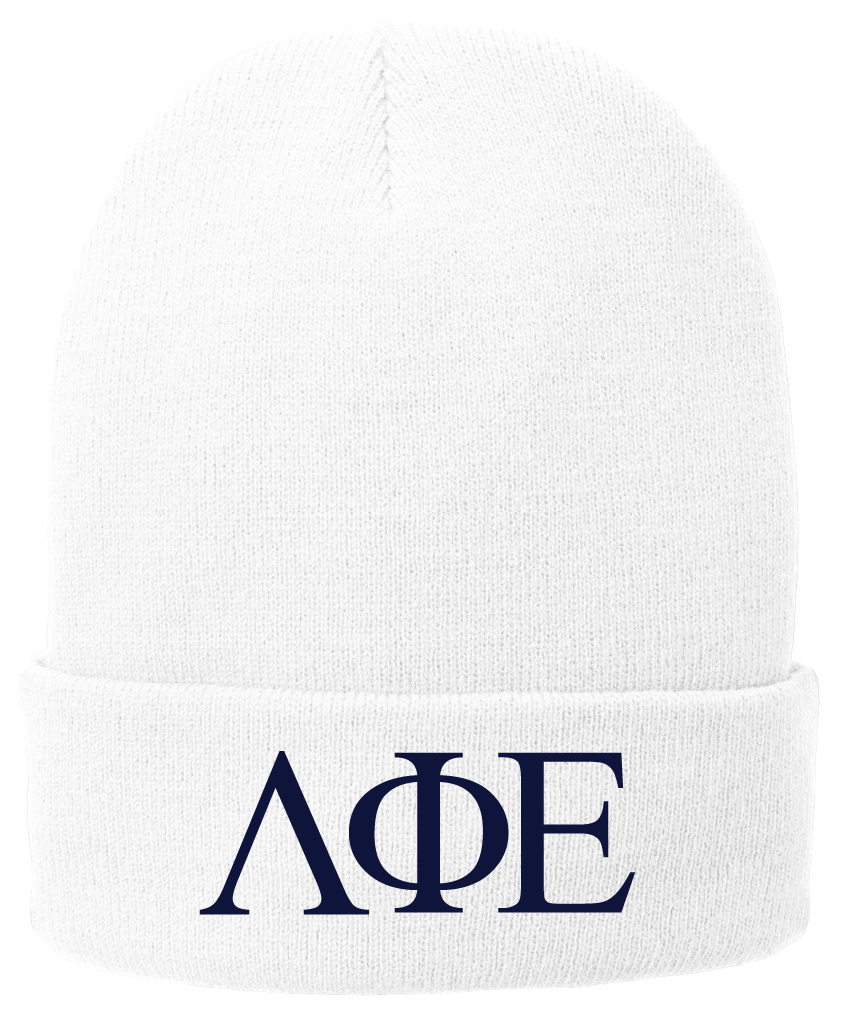 Lambda Phi Epsilon Lettered Beanies
