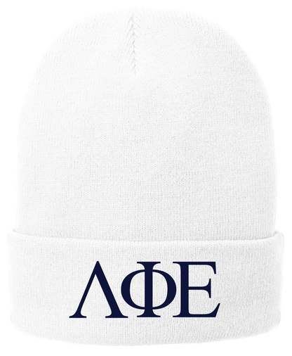 Lambda Phi Epsilon Lettered Beanies