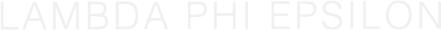 Lambda Pi Epsilon logo in white text on a black background