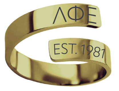 Lambda Phi Epsilon Year and Letters Rings