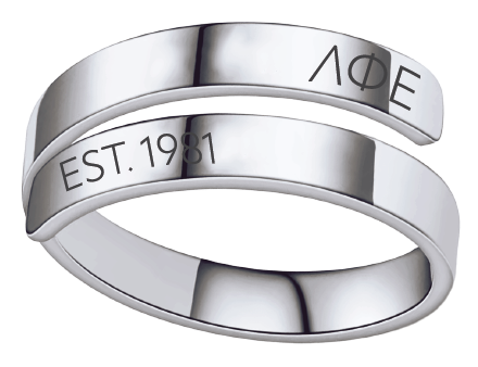 Lambda Phi Epsilon Year and Letters Rings