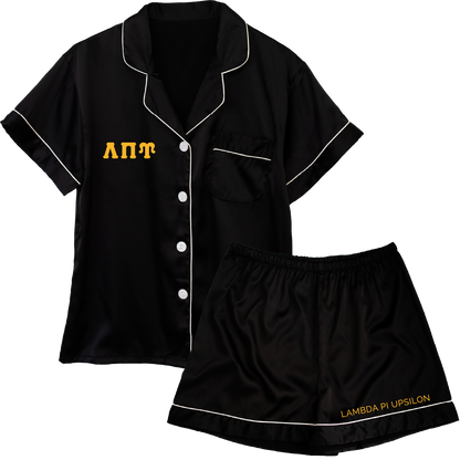 Lambda Pi Upsilon Embroidered Ladies' Pajama Sets