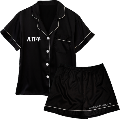 Lambda Pi Upsilon Embroidered Ladies' Pajama Sets