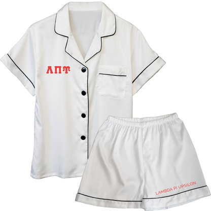 Lambda Pi Upsilon Embroidered Ladies' Pajama Sets