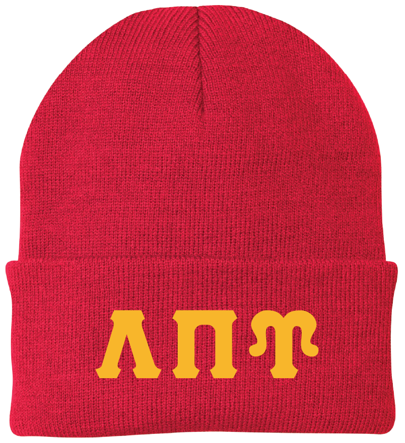 Lambda Pi Upsilon Lettered Beanies