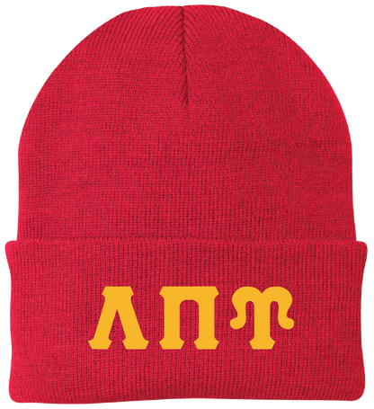 Lambda Pi Upsilon Lettered Beanies