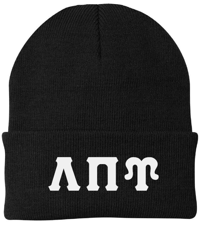Lambda Pi Upsilon Lettered Beanies