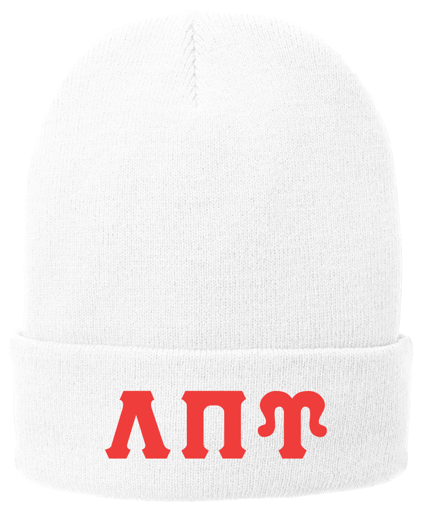 Lambda Pi Upsilon Lettered Beanies