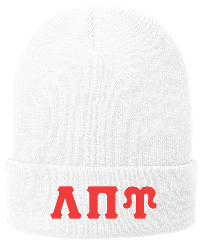 Lambda Pi Upsilon Lettered Beanies