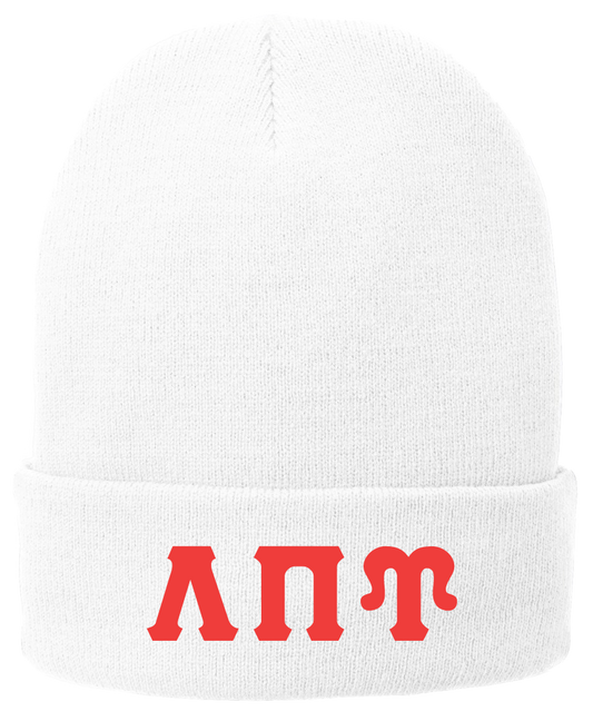Lambda Pi Upsilon Lettered Beanies