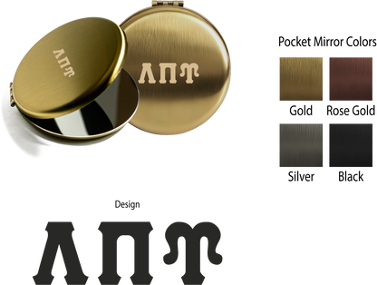 Lambda Pi Upsilon Lettered Pocket Mirrors