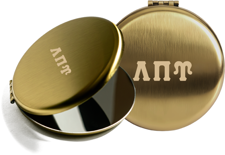 Lambda Pi Upsilon Lettered Pocket Mirrors