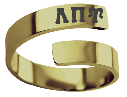 Lambda Pi Upsilon Lettered Rings