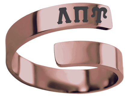 Lambda Pi Upsilon Lettered Rings