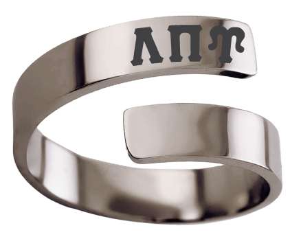 Lambda Pi Upsilon Lettered Rings