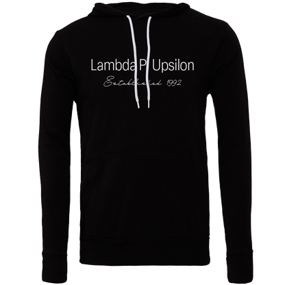 Lambda Pi Upsilon Embroidered Printed Name Hooded Sweatshirts